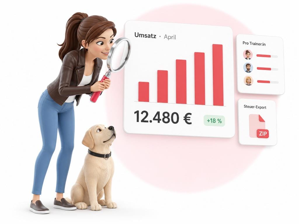 Umsatz pro Trainer:in, pro Kurs, pro Monat