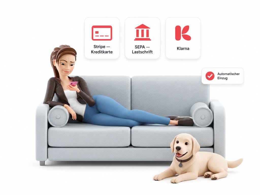 Stripe, Lastschrift, Klarna