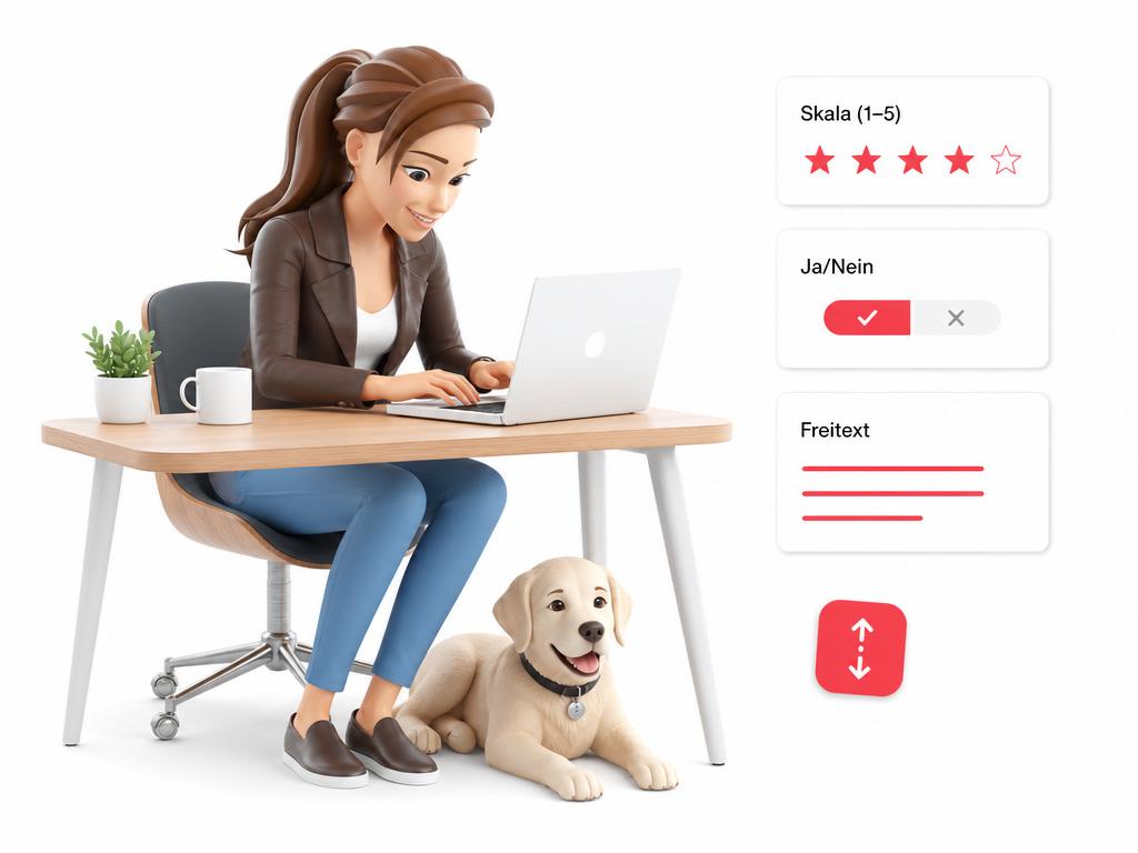 Skala, Ja/Nein, Freitext